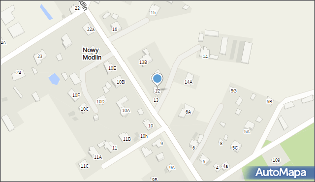 Nowy Modlin, Nowy Modlin, 12, mapa Nowy Modlin