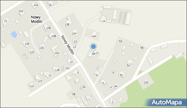 Nowy Modlin, Nowy Modlin, 6A, mapa Nowy Modlin
