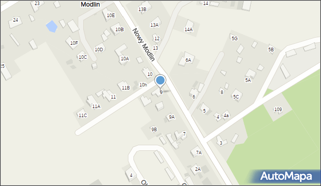 Nowy Modlin, Nowy Modlin, 9, mapa Nowy Modlin