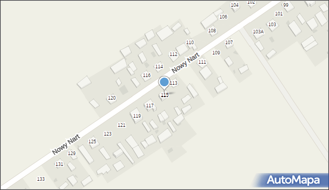 Nowy Nart, Nowy Nart, 115, mapa Nowy Nart
