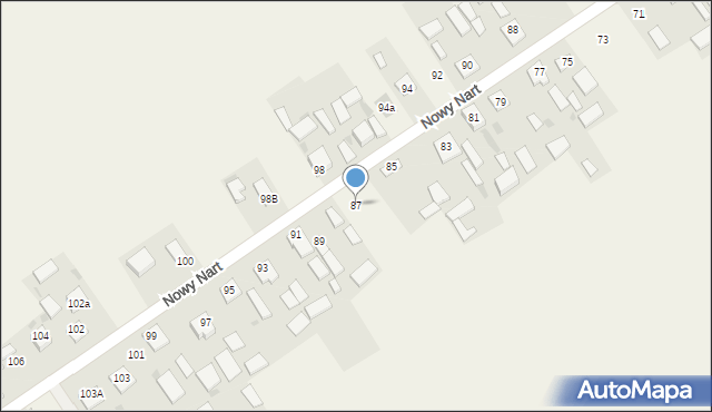 Nowy Nart, Nowy Nart, 87, mapa Nowy Nart
