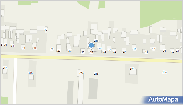 Nowy Ochędzyn, Nowy Ochędzyn, 25, mapa Nowy Ochędzyn