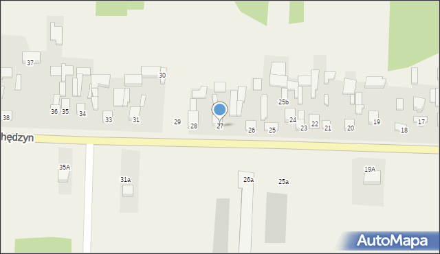 Nowy Ochędzyn, Nowy Ochędzyn, 27, mapa Nowy Ochędzyn
