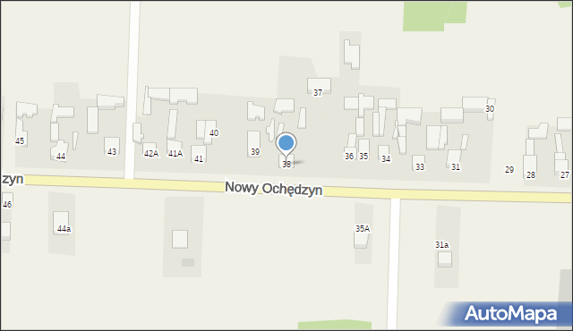 Nowy Ochędzyn, Nowy Ochędzyn, 38, mapa Nowy Ochędzyn