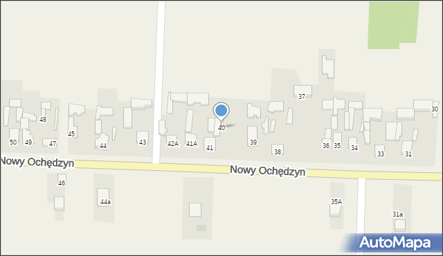 Nowy Ochędzyn, Nowy Ochędzyn, 40, mapa Nowy Ochędzyn