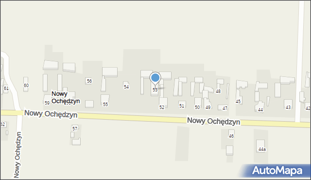 Nowy Ochędzyn, Nowy Ochędzyn, 53, mapa Nowy Ochędzyn