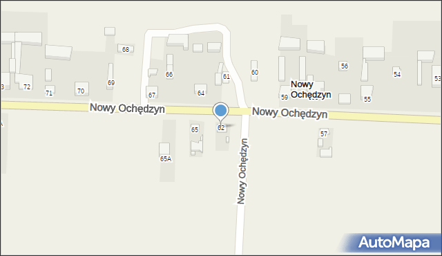 Nowy Ochędzyn, Nowy Ochędzyn, 62, mapa Nowy Ochędzyn