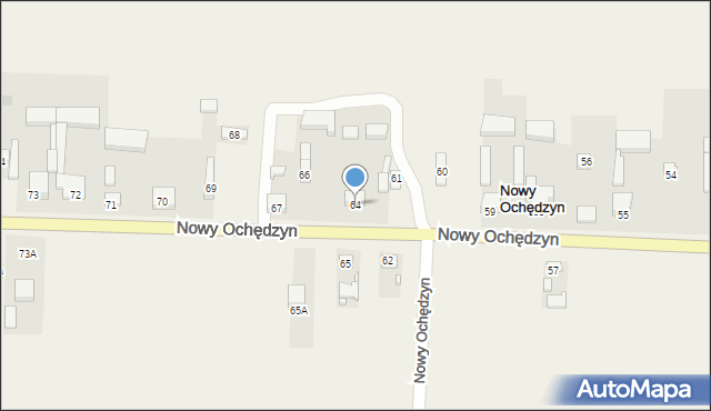 Nowy Ochędzyn, Nowy Ochędzyn, 64, mapa Nowy Ochędzyn