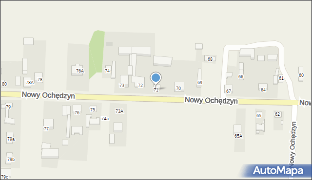 Nowy Ochędzyn, Nowy Ochędzyn, 71, mapa Nowy Ochędzyn