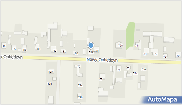Nowy Ochędzyn, Nowy Ochędzyn, 78A, mapa Nowy Ochędzyn