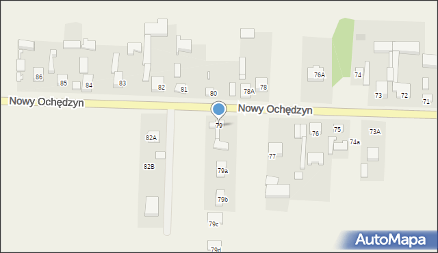 Nowy Ochędzyn, Nowy Ochędzyn, 79, mapa Nowy Ochędzyn