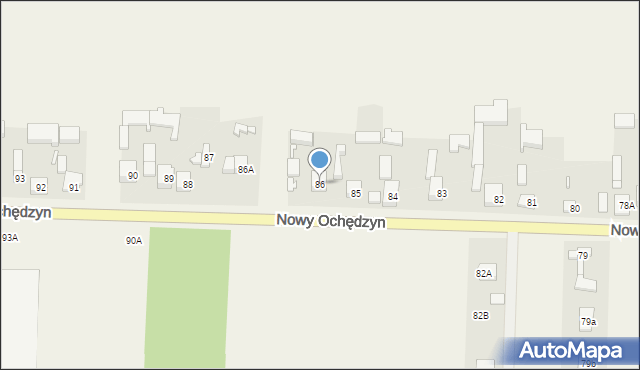 Nowy Ochędzyn, Nowy Ochędzyn, 86, mapa Nowy Ochędzyn
