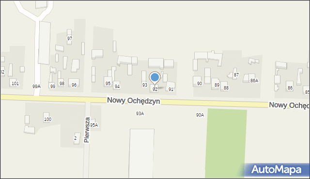 Nowy Ochędzyn, Nowy Ochędzyn, 92, mapa Nowy Ochędzyn