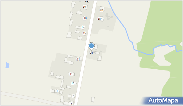 Nowy Odrowążek, Nowy Odrowążek, 13, mapa Nowy Odrowążek