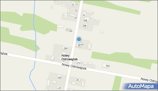 Nowy Odrowążek, Nowy Odrowążek, 29, mapa Nowy Odrowążek