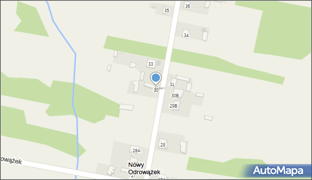 Nowy Odrowążek, Nowy Odrowążek, 30, mapa Nowy Odrowążek