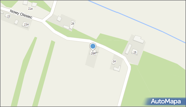 Nowy Olesiec, Nowy Olesiec, 24A, mapa Nowy Olesiec