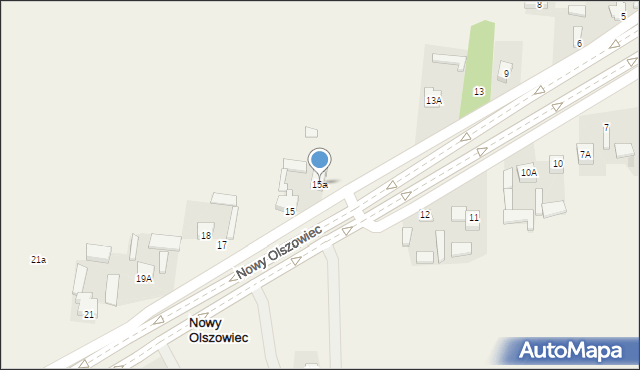 Nowy Olszowiec, Nowy Olszowiec, 15a, mapa Nowy Olszowiec