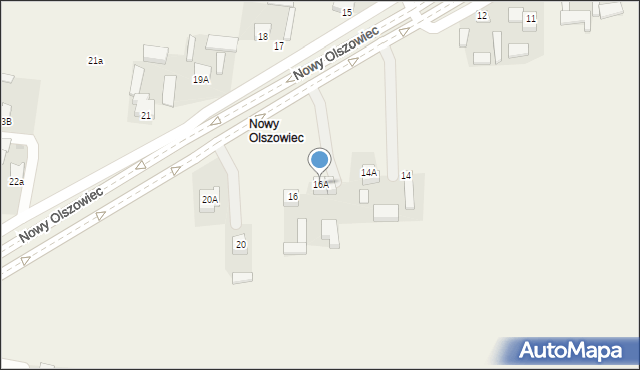 Nowy Olszowiec, Nowy Olszowiec, 16A, mapa Nowy Olszowiec