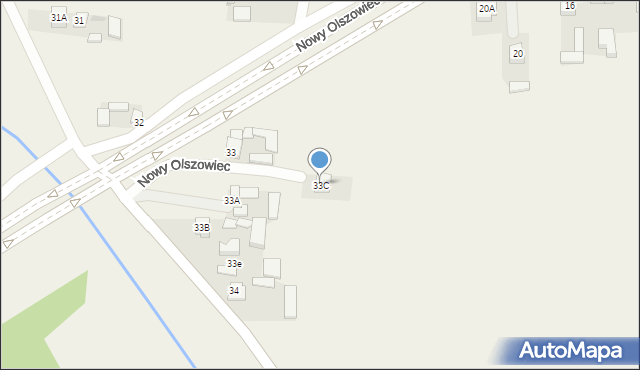 Nowy Olszowiec, Nowy Olszowiec, 33C, mapa Nowy Olszowiec