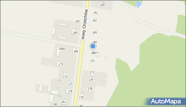 Nowy Orzechów, Nowy Orzechów, 169, mapa Nowy Orzechów