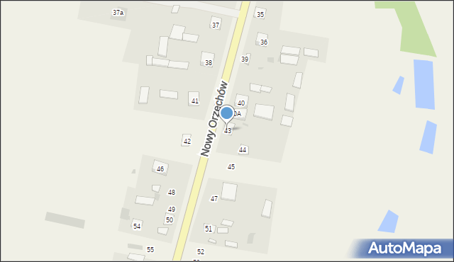 Nowy Orzechów, Nowy Orzechów, 43, mapa Nowy Orzechów