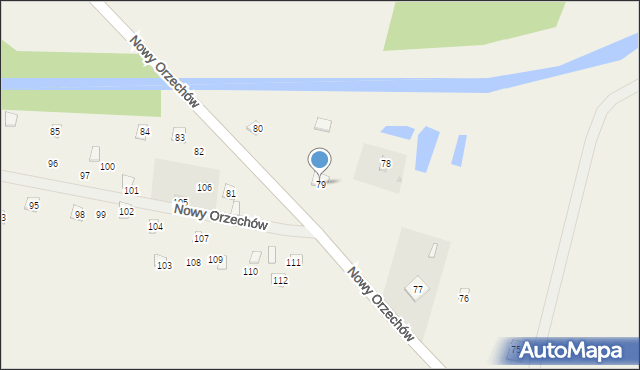 Nowy Orzechów, Nowy Orzechów, 79, mapa Nowy Orzechów