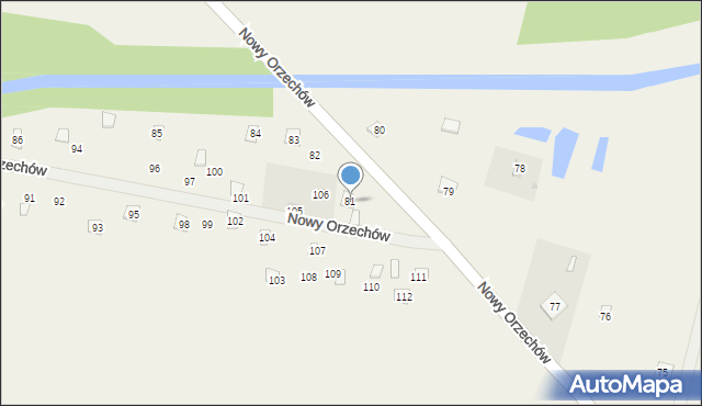 Nowy Orzechów, Nowy Orzechów, 81, mapa Nowy Orzechów