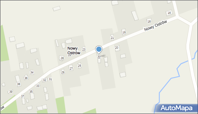 Nowy Ostrów, Nowy Ostrów, 22, mapa Nowy Ostrów