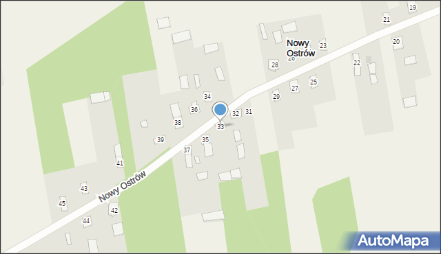 Nowy Ostrów, Nowy Ostrów, 33, mapa Nowy Ostrów