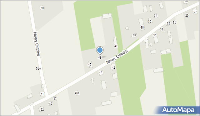 Nowy Ostrów, Nowy Ostrów, 43, mapa Nowy Ostrów
