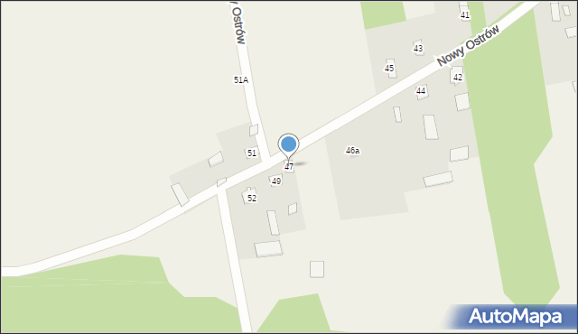 Nowy Ostrów, Nowy Ostrów, 47, mapa Nowy Ostrów