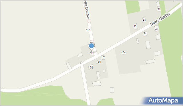 Nowy Ostrów, Nowy Ostrów, 51, mapa Nowy Ostrów