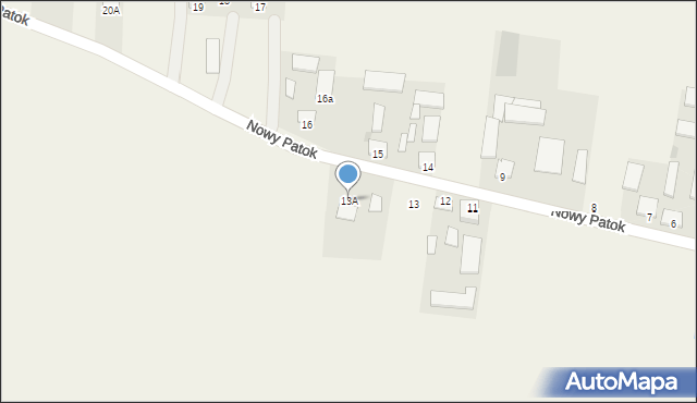 Nowy Patok, Nowy Patok, 13A, mapa Nowy Patok