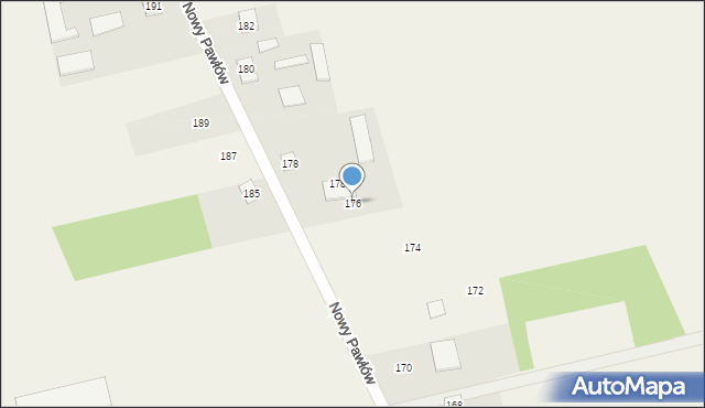 Nowy Pawłów, Nowy Pawłów, 176, mapa Nowy Pawłów