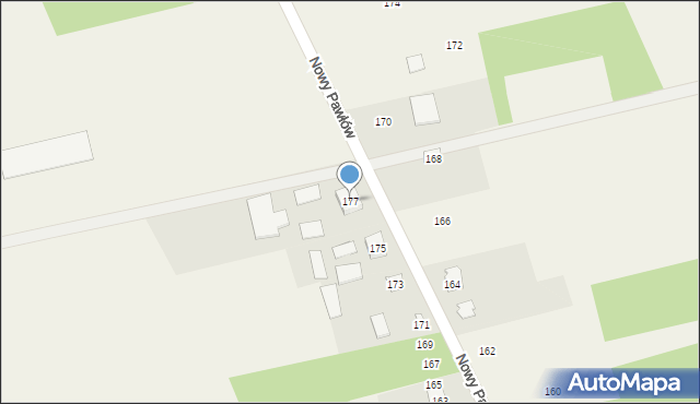 Nowy Pawłów, Nowy Pawłów, 177, mapa Nowy Pawłów