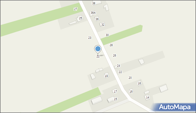 Nowy Pawłów, Nowy Pawłów, 21, mapa Nowy Pawłów