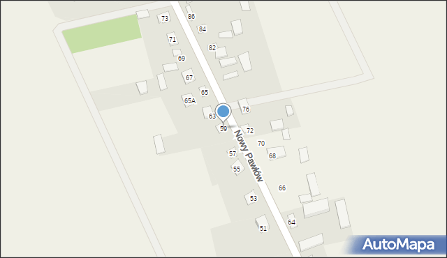 Nowy Pawłów, Nowy Pawłów, 59, mapa Nowy Pawłów