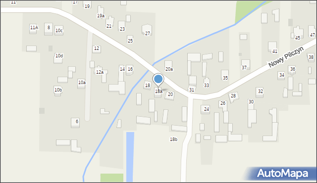 Nowy Pilczyn, Nowy Pilczyn, 18a, mapa Nowy Pilczyn