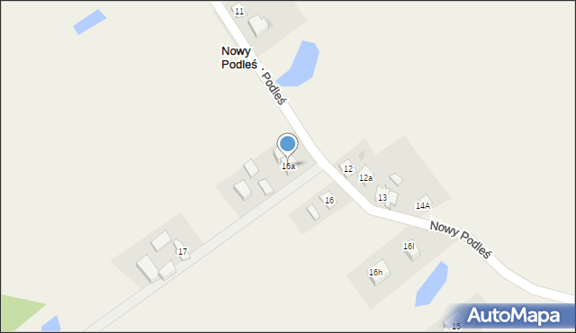 Nowy Podleś, Nowy Podleś, 16a, mapa Nowy Podleś