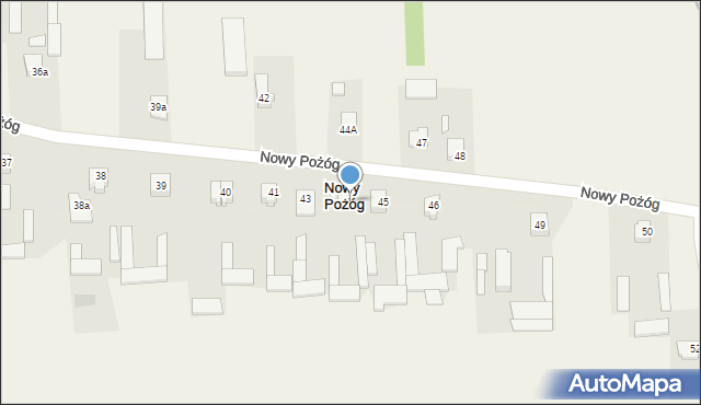 Nowy Pożóg, Nowy Pożóg, 44, mapa Nowy Pożóg