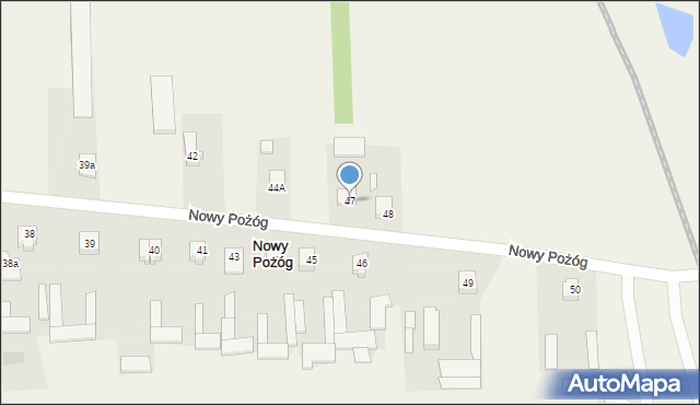 Nowy Pożóg, Nowy Pożóg, 47, mapa Nowy Pożóg