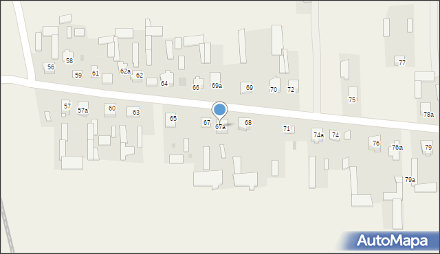 Nowy Pożóg, Nowy Pożóg, 67a, mapa Nowy Pożóg