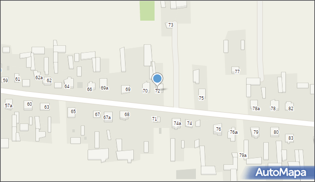 Nowy Pożóg, Nowy Pożóg, 72, mapa Nowy Pożóg