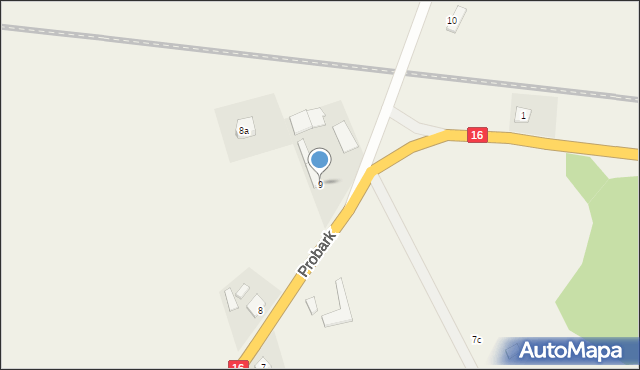 Nowy Probark, Nowy Probark, 9, mapa Nowy Probark