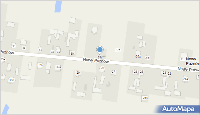Nowy Puznów, Nowy Puznów, 28a, mapa Nowy Puznów