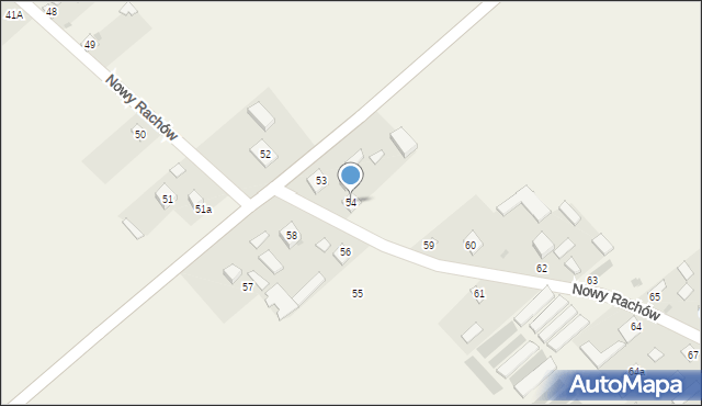 Nowy Rachów, Nowy Rachów, 54, mapa Nowy Rachów