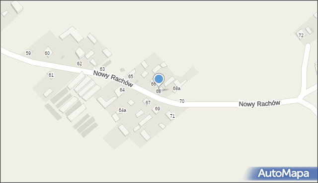 Nowy Rachów, Nowy Rachów, 68, mapa Nowy Rachów