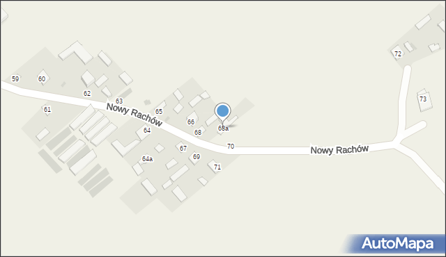 Nowy Rachów, Nowy Rachów, 68a, mapa Nowy Rachów