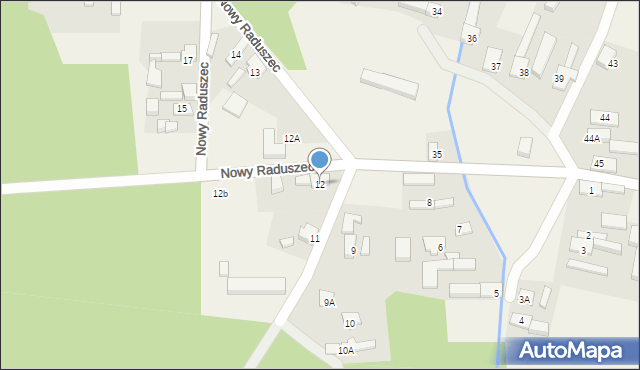 Nowy Raduszec, Nowy Raduszec, 12, mapa Nowy Raduszec
